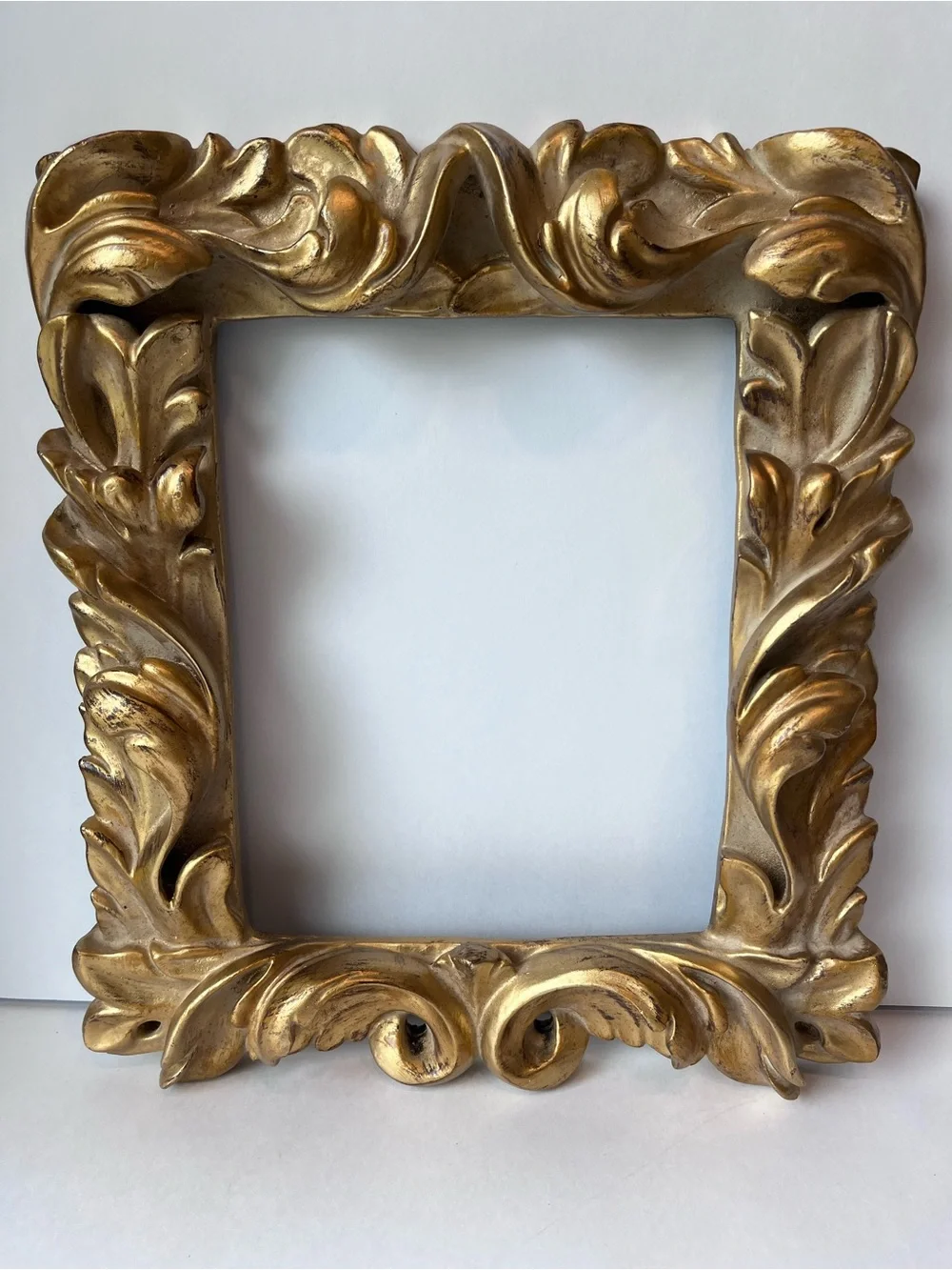 Vintage Gold Frame Florentine Chunky Ornate Made in Mexico 8x10 Picture